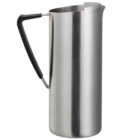 Service Ideas Slim Water Pitcher, 1.6L, Double Wall Stainless Steel, Brushed X7DWBS